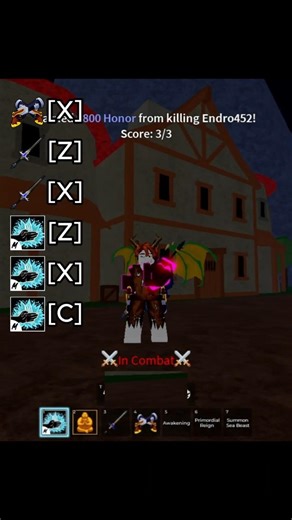 This Sharkman Combo deletes players #bloxfruits #roblox #shorts