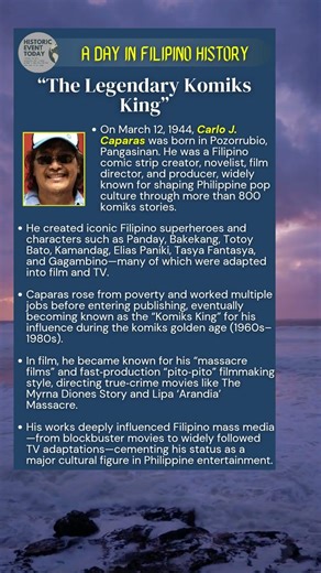 March 12, 1944 - “The Legendary Komiks King”