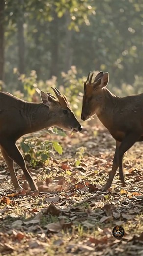 Wait, that's not a normal deer! 🦷 #bizarre #animals
