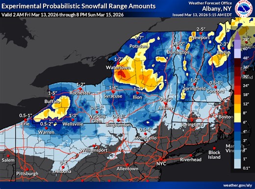 Central NY weather forecast: Some parts of region expecting 18 inches of snow