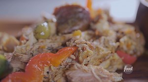 This Cuban pork is topped with mojo and sazon, then roasted to ✨ perfection ✨ The flavor is real-deal at Jazz Bistro On 4th! Watch more #DDD with Guy Fieri, Fridays at 9|8c binge more episodes on discovery : https://links.discoveryplus.com/8PdU8Apaygb. | Food Network