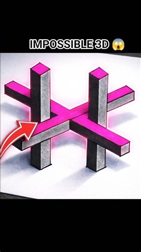 IMPOSSIBLE 3D 😱 #shorts