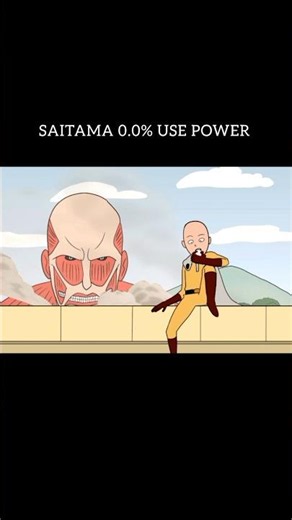 Saitama vs Titan | deathly Fight #saitama #titan