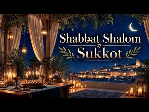 Shabbat Shalom & Sukkot 🕯️ | Peaceful Jewish Music, Sukkot Ambience & Shabbat Relaxation