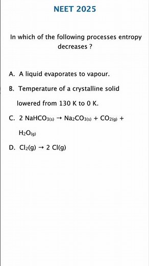 ⚡ Entropy in Chemical Reaction | Easy Thermodynamics Tricks & Formulas for NEET JEE Class 11-12 🧪✨