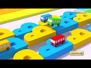 Wheels on the Bus Race with Alphabets & many more | Best Wheels on the Bus Rhymes | Kiddiestv - Videos For Kids
