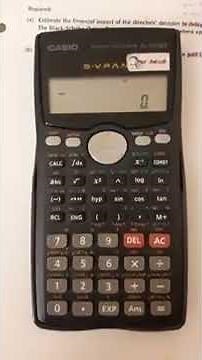 EASY Discount factor / annuity using CASIO SCIENTIFIC CALCULATOR