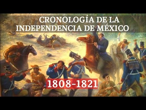 Chronology of the independence of Mexico 1808-1821.