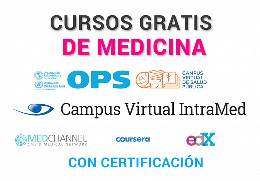 7 Páginas para hacer cursos de medicina GRATIS y con certificación