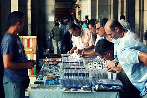 Mercado de Filatelia (Philately Market) in Madrid, Spain