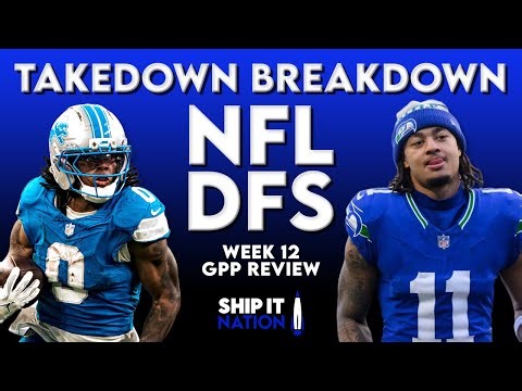 NFL DFS Week 12 Takedown Breakdown | Winning DraftKings Lineups & Strategy Review