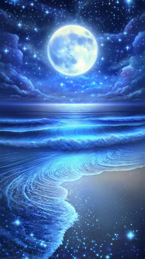 Blue Moon Live Wallpaper #foryoupage #livewallpaper #livewallpaper4k #bluemoon #night lunar - glow - sky - stars - mystical - calm - celestial - dark - serene - atmosphere - cinematic - designart - artwork - aesthetic - 4kquality - wallpaper4k