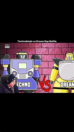 Technoblade vs Dream Rap Battle 🤠|| #shorts #technoblade #dream