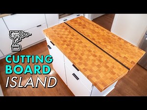 Building a GIANT CUTTING BOARD for my Kitchen Island // Kitchen Remodel Pt. 4
