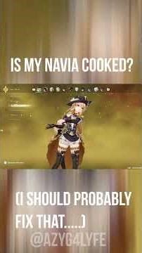 My Navia build - Is she cooked in 2026?!! #navia #genshinshorts #azyg4lyfe