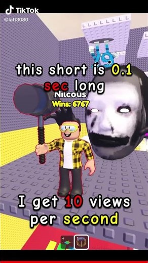this short is 0.1Secs long #roblox #plssubscribe