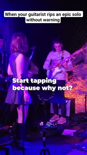 When your guitarist rips an epic solo without warning