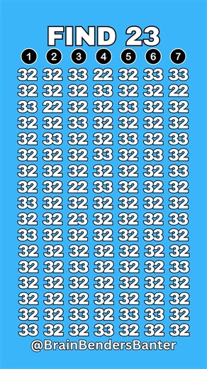 Your Observation Skills Get Tested Here #findthenumber #challenge #braintraining