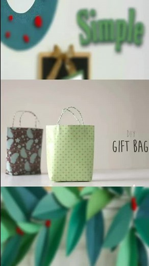 Simple DIY: GIFT BAG! #learnontiktok #simplediy