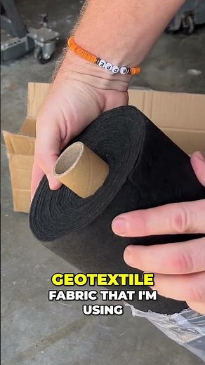 Geotextile Fabric for a French Drain - How it Works! #Frenchdrain #diyhomeimprovement #garden