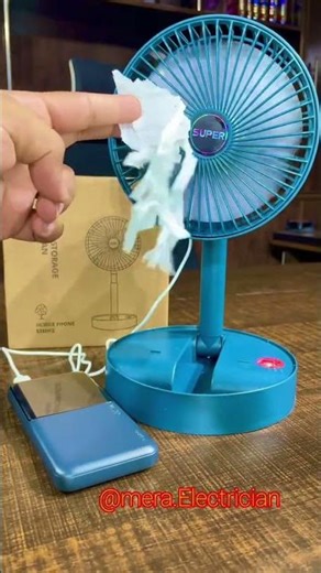 mini rechargeable fan how to use 5 volt USB charging fast..! 👈😍 #smart fan #experiment #dc