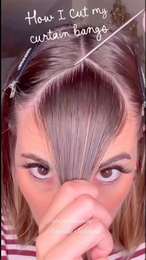 Korean front hair bangs tutorial #hair #hairtutorial #hairstyle #ytshorts #shorts
