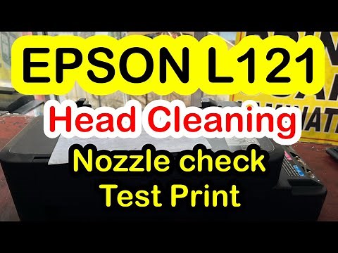 EPSON L121 Head Cleaning | Power Ink Flushing