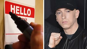 Artist produces incredible Eminem artwork using 'Hello My Name Is' stickers