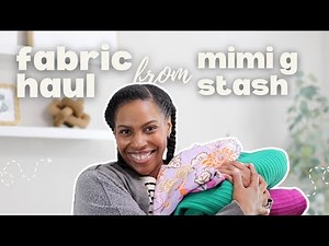 fabric haul from mimi g stash | sewing | new fabrics