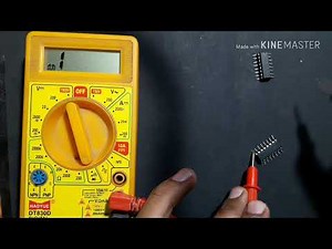 How to check CD4017 ic in digital multimeter | 4017 ic Testing |