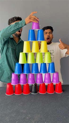 Brother vs brother paper glass collecting challenge part 111 #shorts #challenge