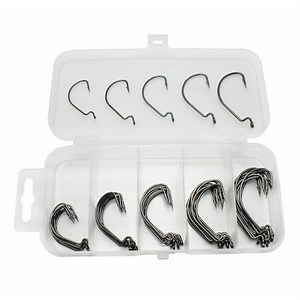 Live Bait Hooks, Stainless Steel Super Sharp Circle Hooks for Freshwater and Saltwater Fishing (2#-3/0#, Black Nickel) - Walmart.ca