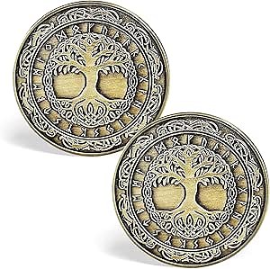 Viking Yggdrasil Coin | Viking Tree of Life Coin | Norse Mythology Amulet | Viking Gifts for Men Women
