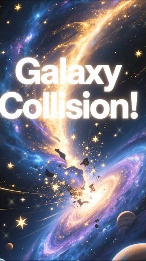 When the Milky Way Crashes Into Andromeda 🌌💥 #shorts