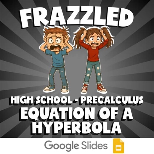 Equation of a Hyperbola FRAZZLED Math Game - No Prep PreCalculus Review Activity