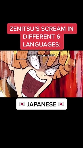 Zenitsu's scream in different 6 languages | Kimetsu no Yaiba: #zenitsu #zenitsuagatsuma #zenitsuedit #kimetsunoyaiba #kimetsu_no_yaiba #tanjiro
