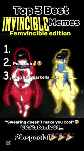 Ranking the BEST Fem-vincible Edits Ever! (2K Special 🎉)#fyp#invincible#invincibleedit#shorts#edit
