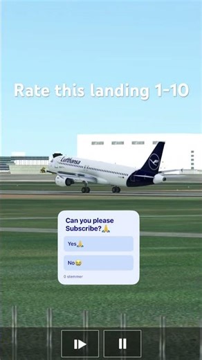 Lufthansa A320 landing in RFS