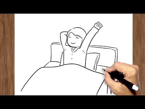 How to Draw Girl Waking Up