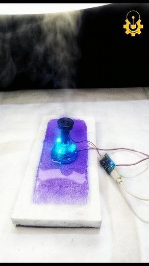 "DIY Water Fountain with LED Lights: A Mesmerizing Electric Project" #shorts