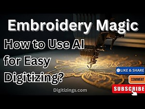 Embroidery Magic | How to Use AI for Easy Digitizing #aidigital #digitizing