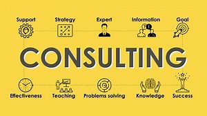 Consulting Animation Thematic Icons On Yellow Stock Footage Video (100% Royalty-free) 1046379460 | Shutterstock