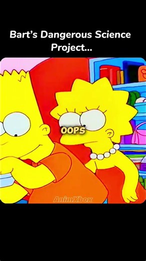 Bart's Dangerous Science Project😂🤣 #shorts