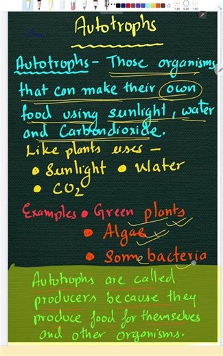 What is autotrophs? NCERT CLASS 7 KEYWORDS #education #biology #class #knowledge #ncert