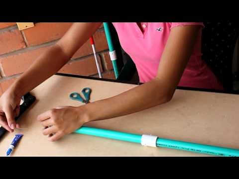 How to make a cane for the blind using PVC pipes