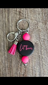 Let Them 🫶🏽 Link to purchase in bio.✨️ EnchantedStrings.etsy.com #keychain #custommade #siliconebeads #inspirationalquotes #letthem #youreloved | Enchanted String