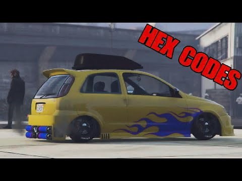 List of All New Yellow Modded Crew Colors with Hex Codes in GTA 5 Online!