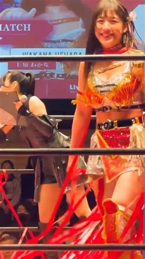 【東京女子プロレス】 プリンセスタッグチャンピオン・上原わかな入場！ #prowrestling #wrestling #プロレス #tjpw