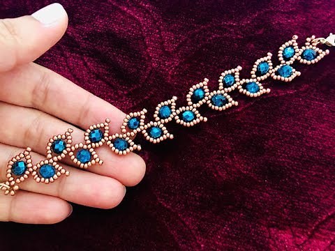 Leafy Vine Beaded Bracelet || How to make Beaded Bracelet