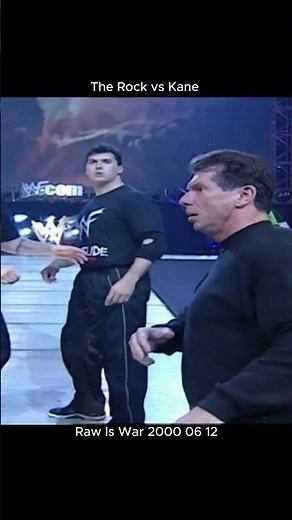 The Rock vs Kane Raw Is War 2000 06 12 #wwewrestler #wwe